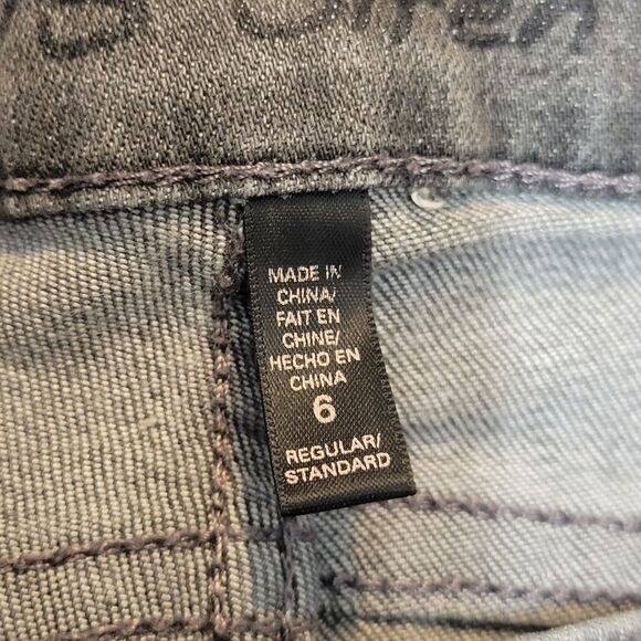 Victoria's Secret Siren Stretch Faded Gray Jeans Size 6 - Picture 6 of 7